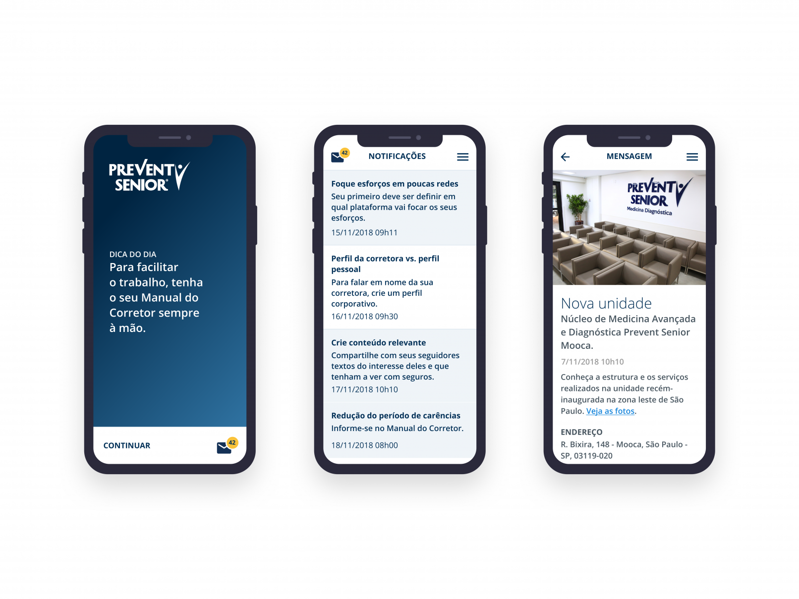 Apoio ao corretor Prevent Senior